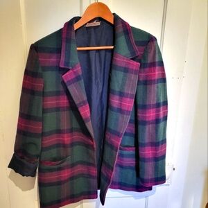 Vintage TanJay Plaid Fall blazer